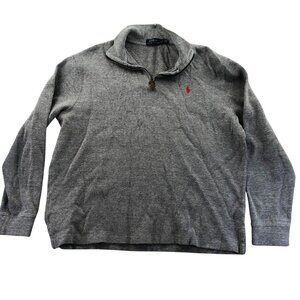 Polo Ralph Lauren Mens Quarter Zip Sweater Large Long Sleeve Pullover Grandpa co
